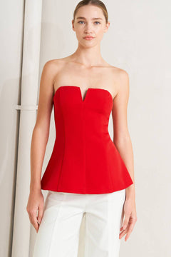 NOIR CONTOUR WOVEN TOP.