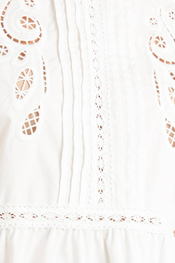 SILENT MORNING WOVEN TOP.