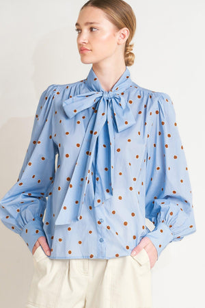 THE POLKA POWER MOVE WOVEN TOP - Flying Tomato - TOPS - Freemarket