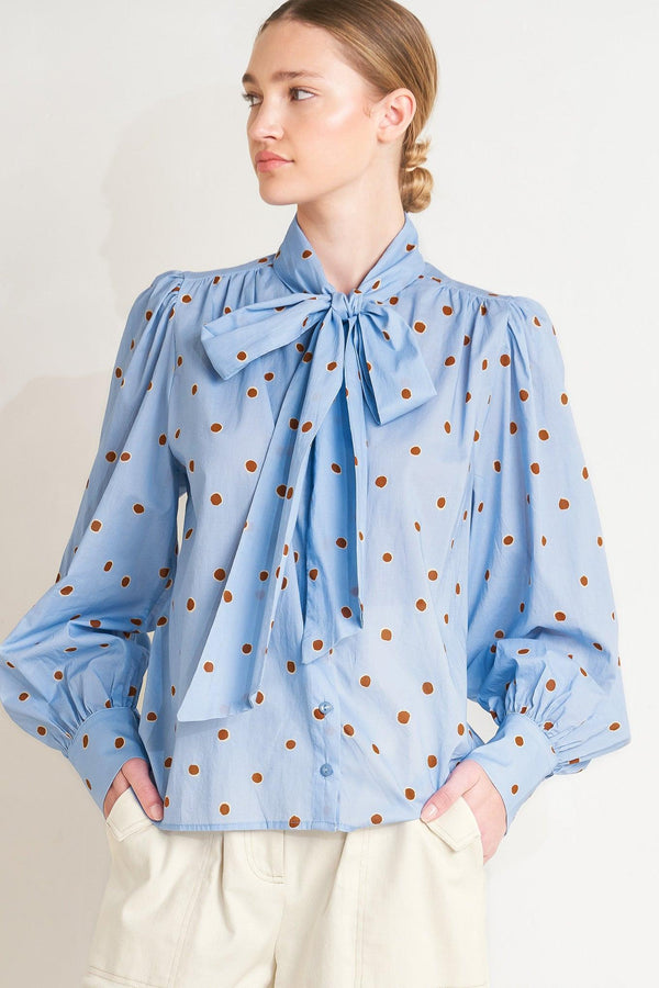THE POLKA POWER MOVE WOVEN TOP - Flying Tomato - TOPS - Freemarket