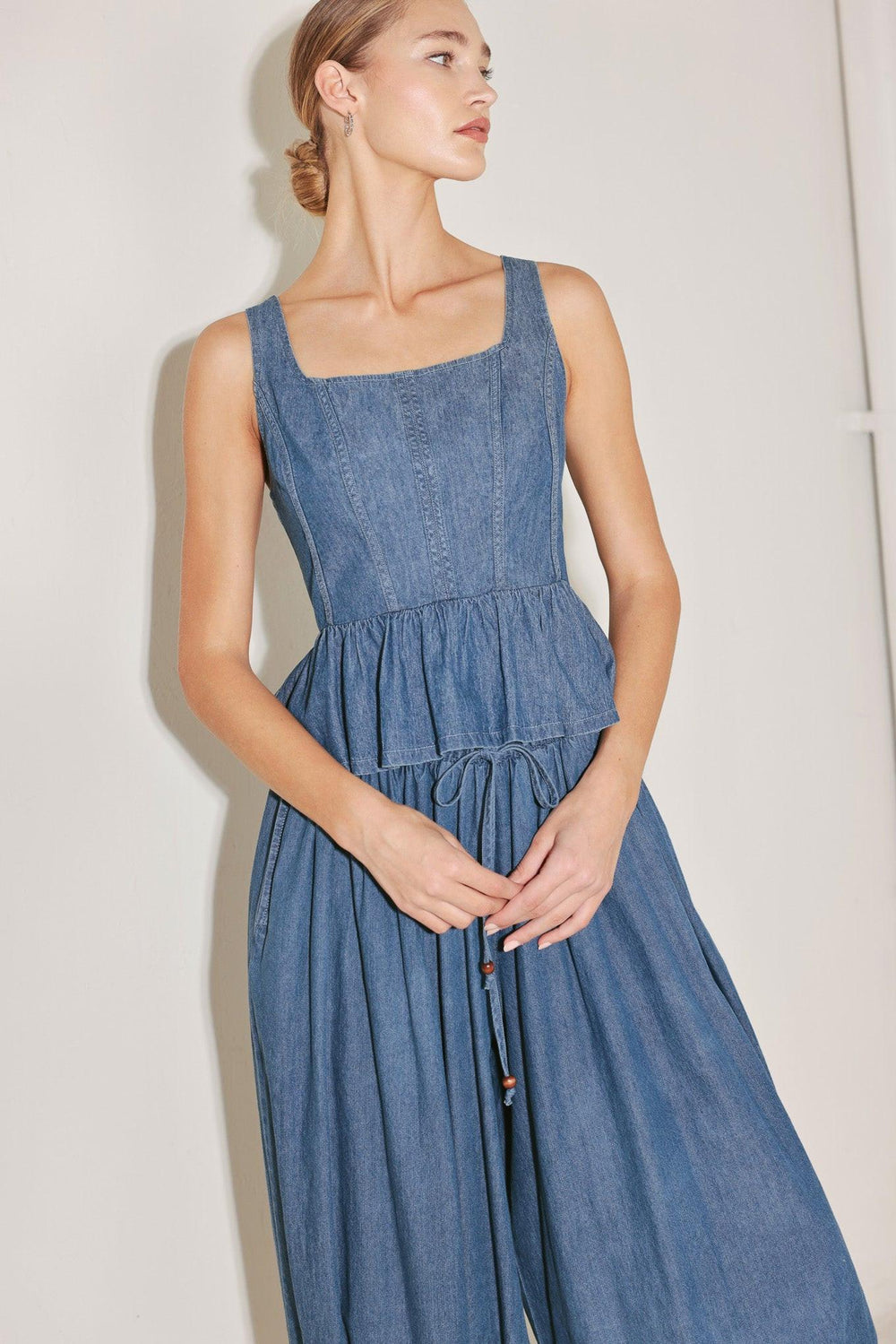 SOFT REBEL VOLUME WOVEN TOP.