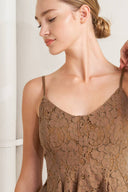 PURELY ROMANTIC WOVEN LACE CAMI TOP.