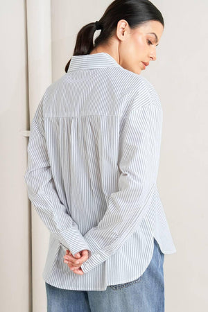 DAYLIGHT EDGE WOVEN TOP.