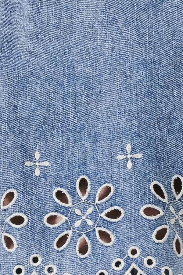 FLORAL LOVE DENIM TOP.
