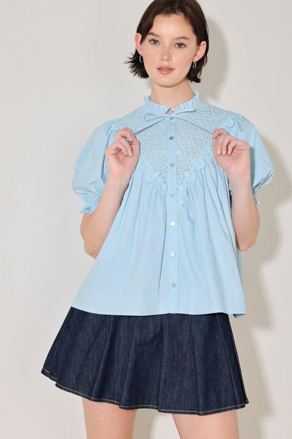 [PREORDER] SWEET NOTE MOMENT WOVEN TOP.