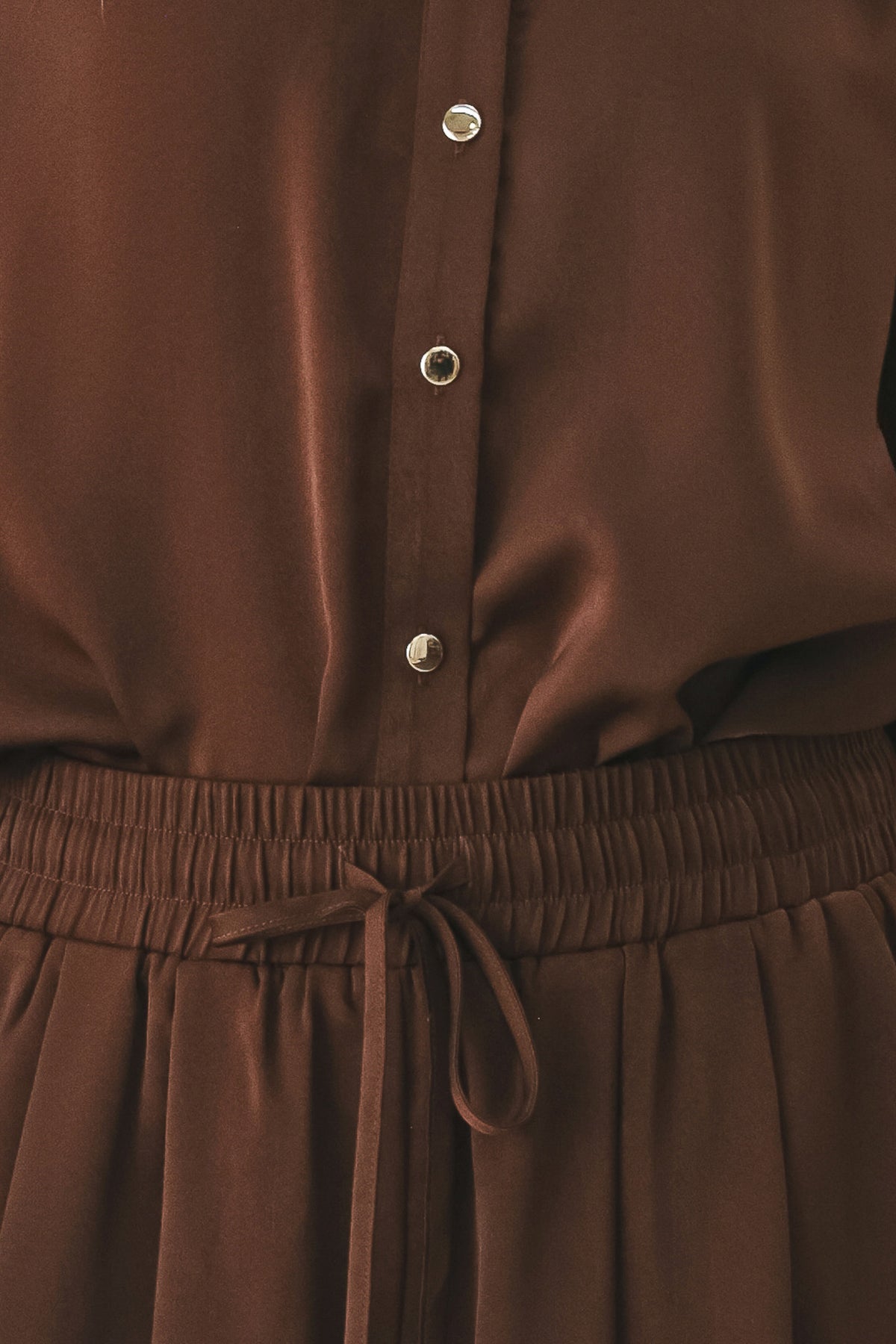 CANYON BROWN WOVEN TOP