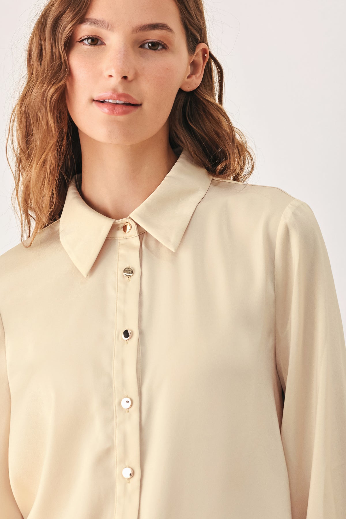 CANYON BROWN WOVEN TOP