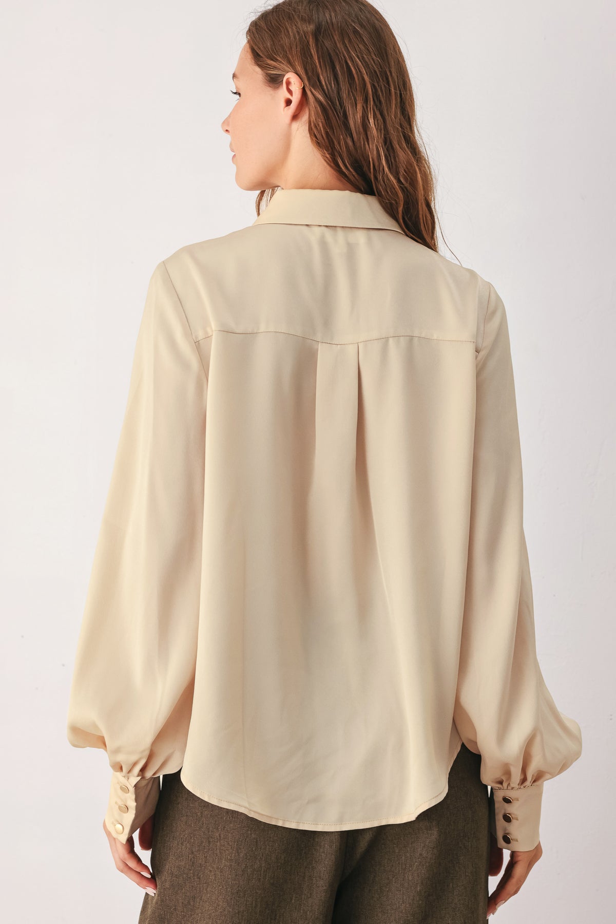 CANYON BROWN WOVEN TOP