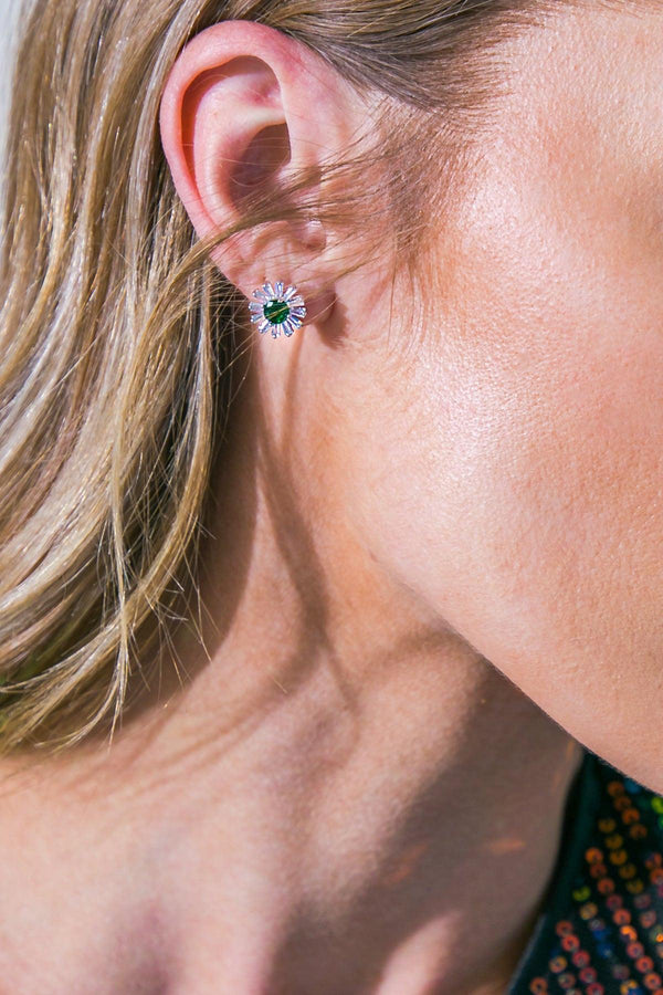 VINTAGE SUNFLOWER EARRINGS.