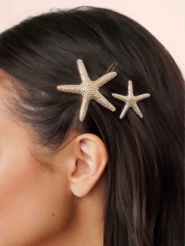 Starfish Barrette Set - Flying Tomato - Hair - Ettika