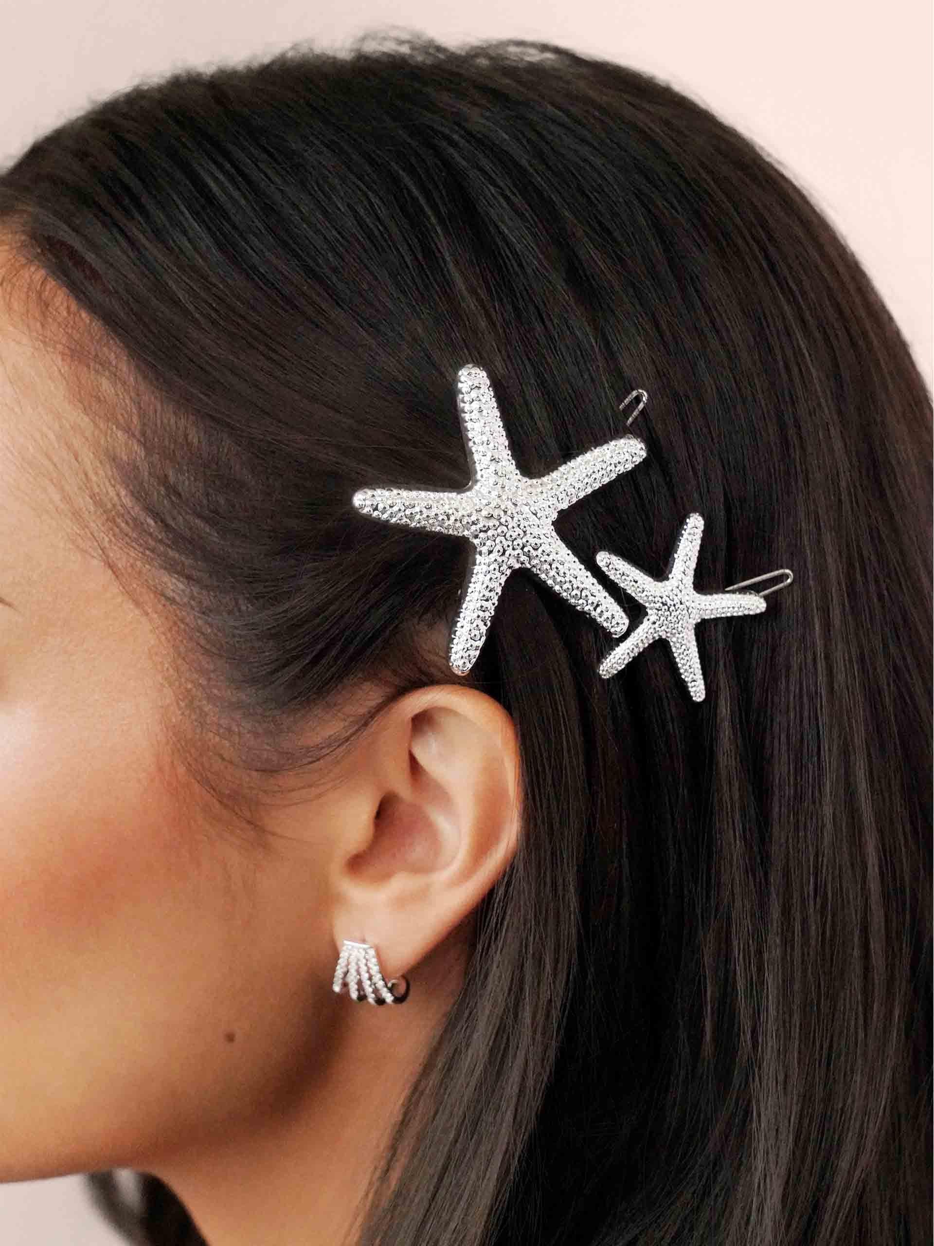 Starfish Barrette Set - Flying Tomato - Hair - Ettika