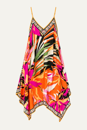 SIMPLE MELODY FLORAL HANKY DRESS