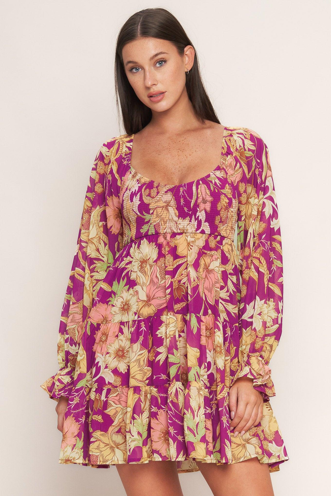 KEEPER OF MY HEART WOVEN MINI DRESS.
