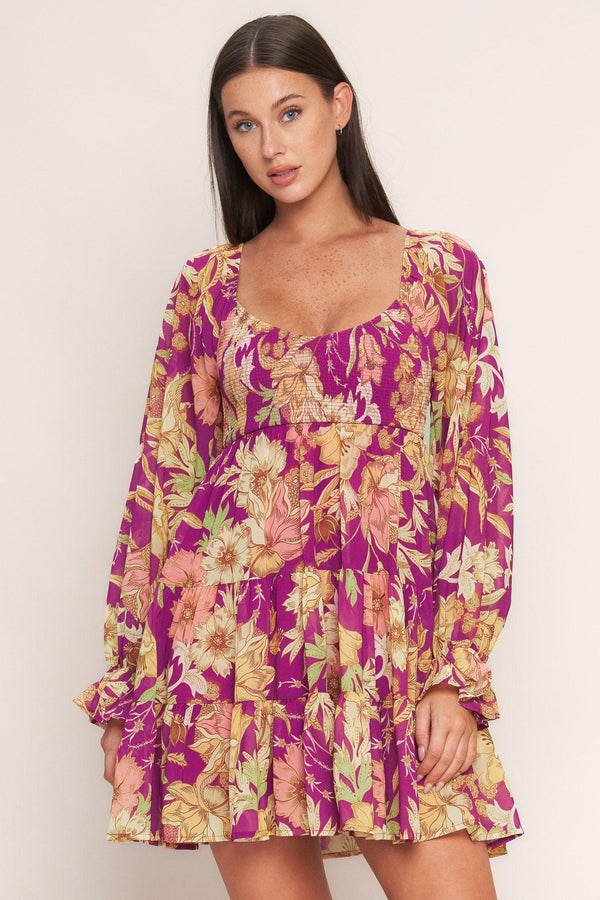 KEEPER OF MY HEART WOVEN MINI DRESS.