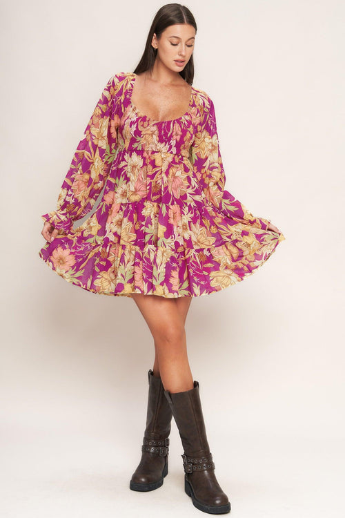 KEEPER OF MY HEART WOVEN MINI DRESS.
