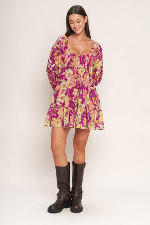 KEEPER OF MY HEART WOVEN MINI DRESS.