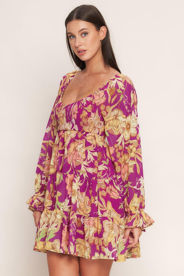 KEEPER OF MY HEART WOVEN MINI DRESS.