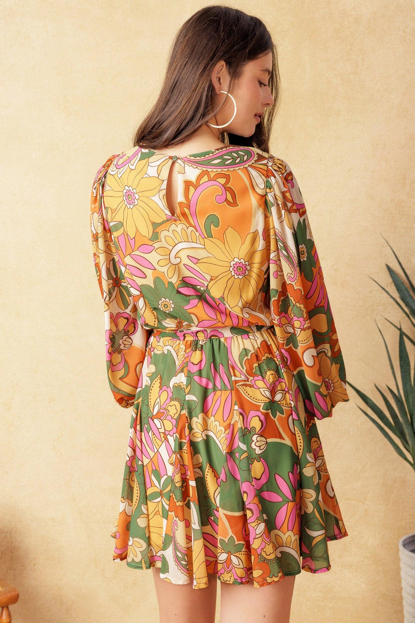 This WITHOUT LIMITS WOVEN MINI DRESS is perfect for any event. Featuring a round neckline, long sleeve with smocked cuff and elasticized waist with self sash belt, this dress is designed to help you feel your best with an effortless fit. The full skirt adds a touch of sophistication to any look. FLYING TOMATO