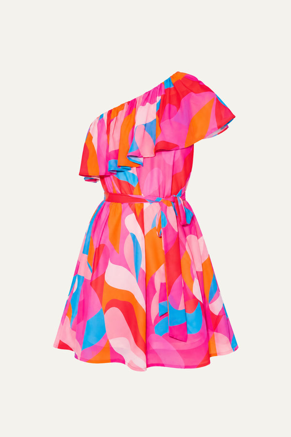 CAPTIVATING GLOW WOVEN MINI DRESS
