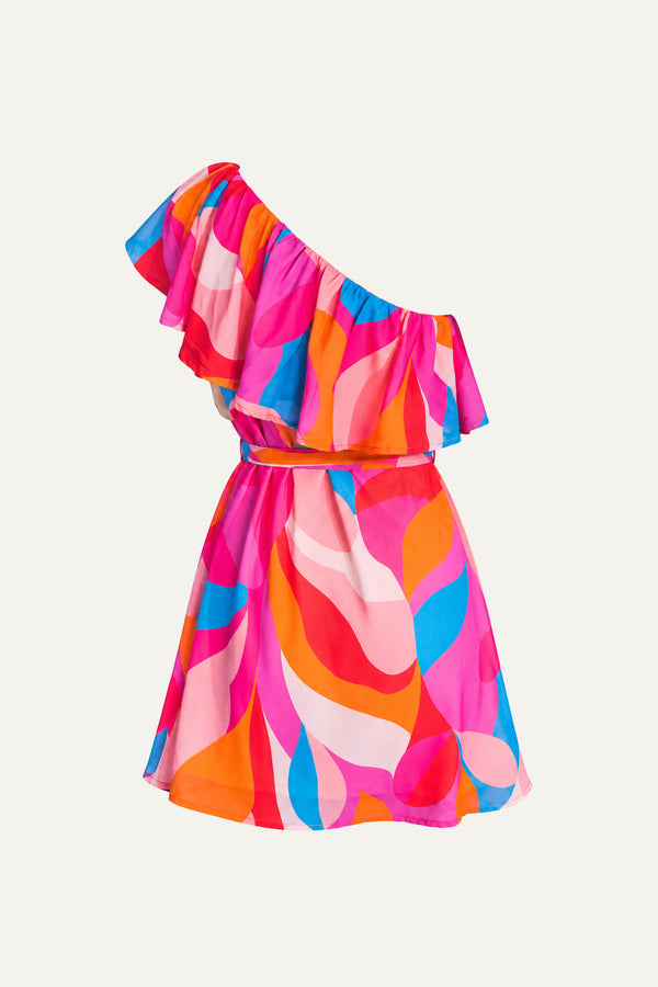 CAPTIVATING GLOW WOVEN MINI DRESS