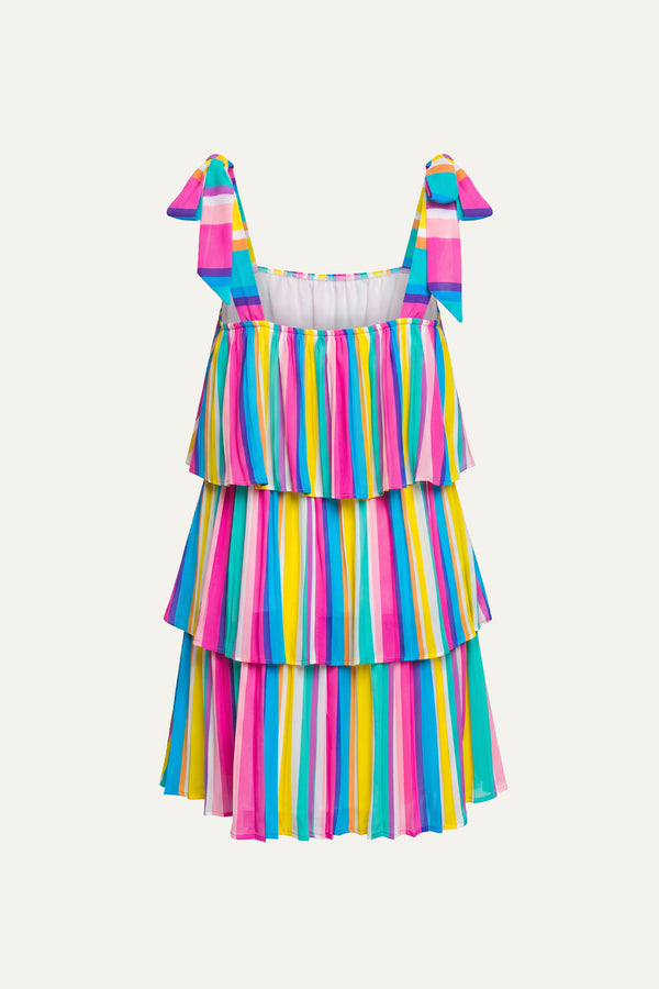 PROPER PARADISE WOVEN MINI DRESS