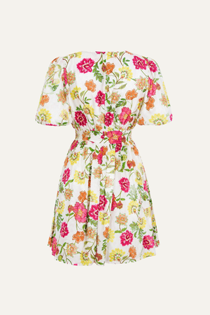 FREE ME TODAY FLORAL WOVEN MINI DRESS