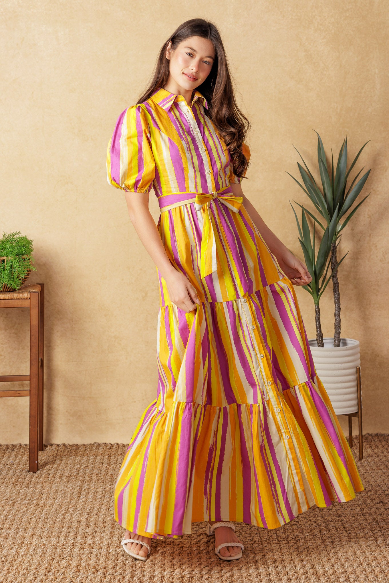 SOIREE SWEETNESS POPLIN MAXI DRESS