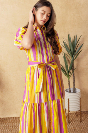SOIREE SWEETNESS POPLIN MAXI DRESS - Flying Tomato - DRESSES - Flying Tomato