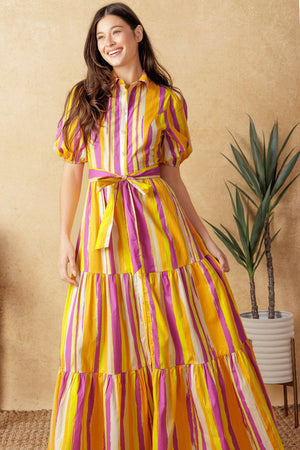 SOIREE SWEETNESS POPLIN MAXI DRESS - Flying Tomato - DRESSES - Flying Tomato