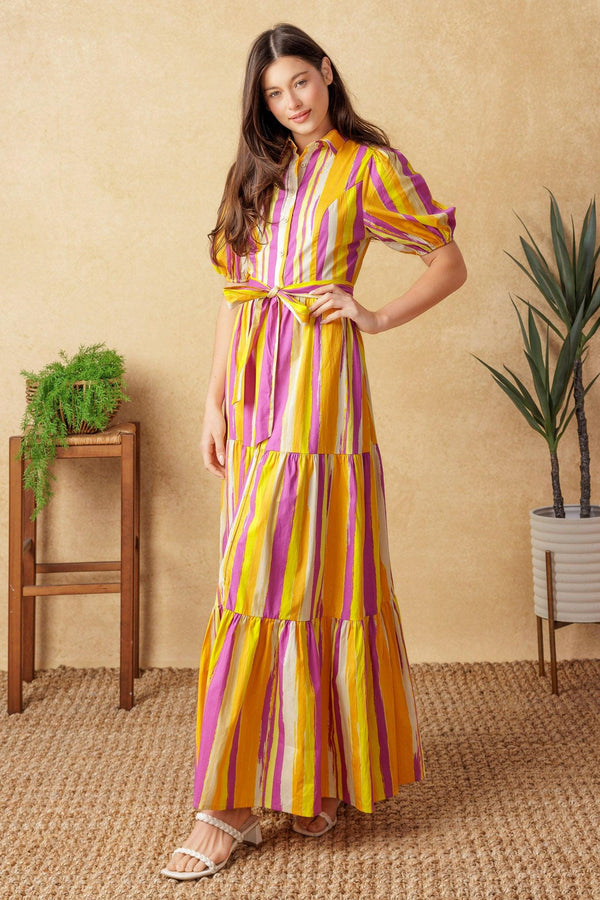 SOIREE SWEETNESS POPLIN MAXI DRESS - Flying Tomato - DRESSES - Flying Tomato