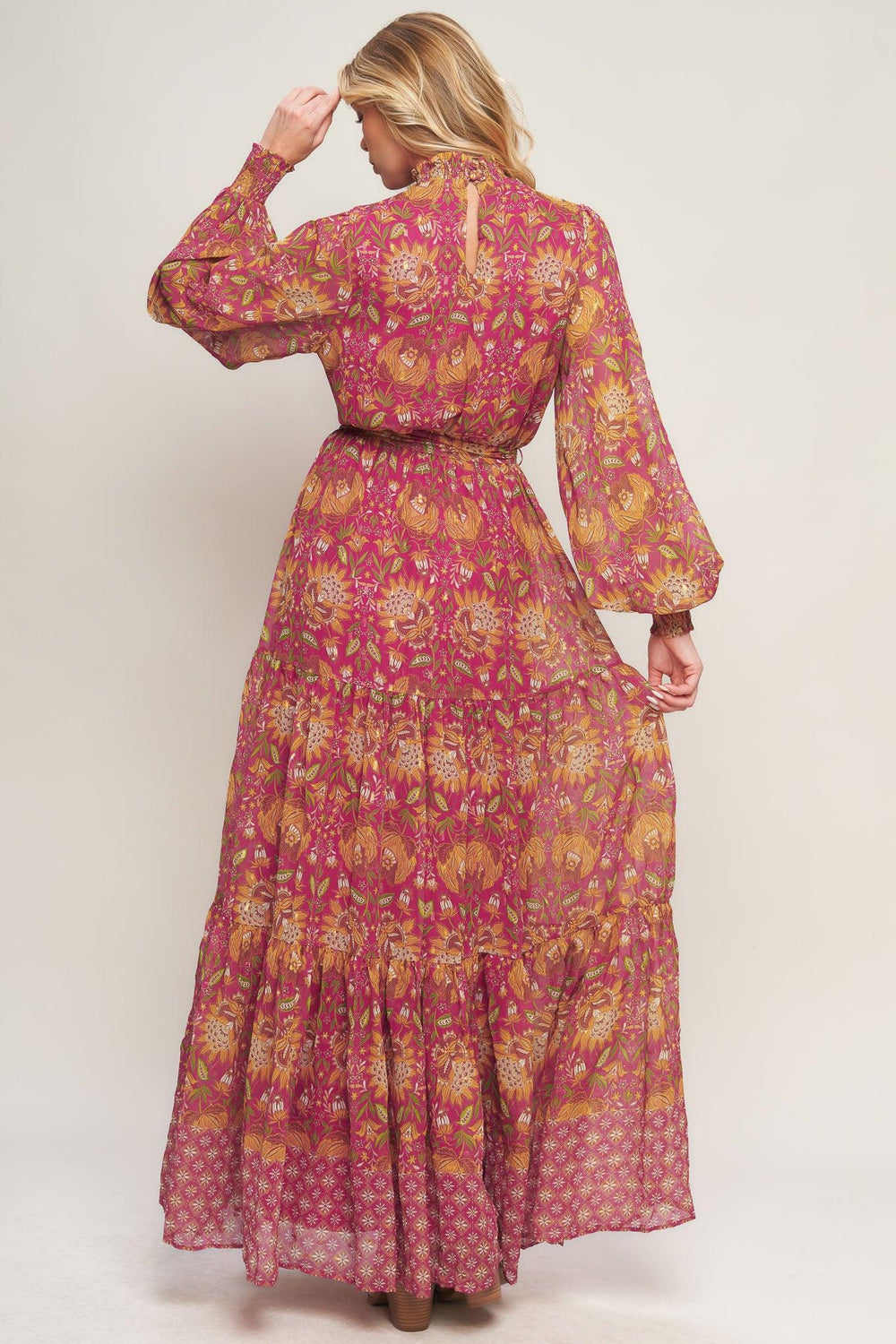 YOU ENCHANT ME WOVEN MAXI DRESS.