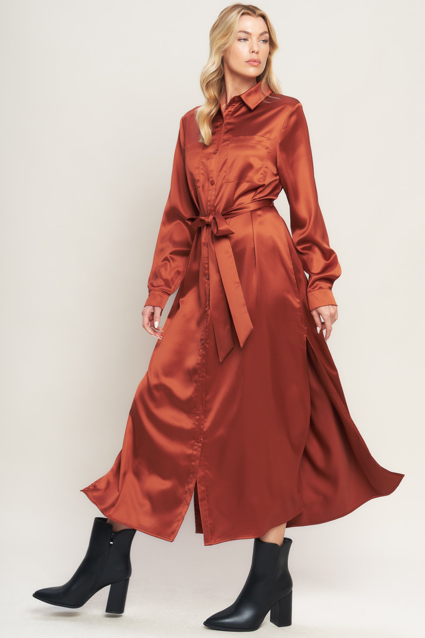 IT'S YOUR PLACE WOVEN MIDI DRESS