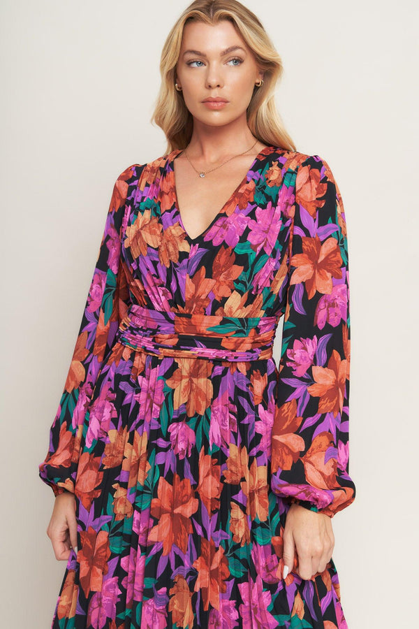 OUR BEAUTIFUL LOVE WOVEN MIDI DRESS.