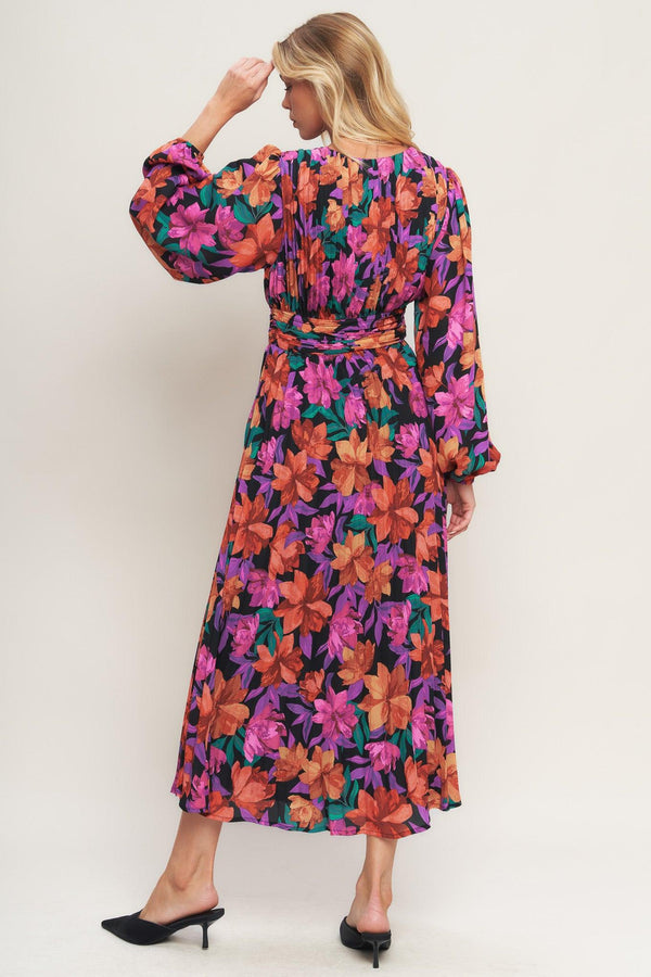 OUR BEAUTIFUL LOVE WOVEN MIDI DRESS.