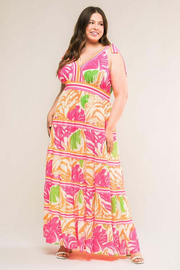 TAKE THE TRAILS WOVEN MAXI DRESS.