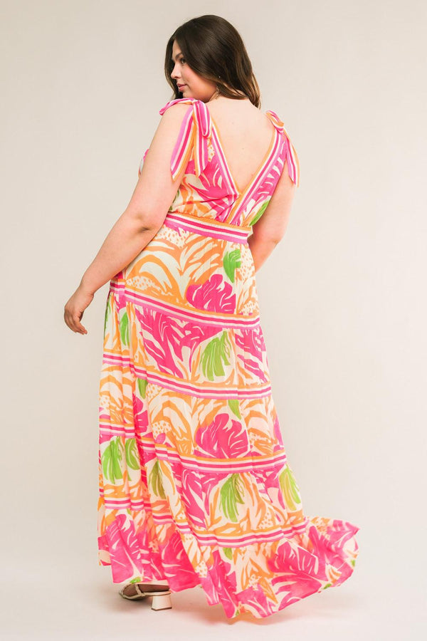 TAKE THE TRAILS WOVEN MAXI DRESS.