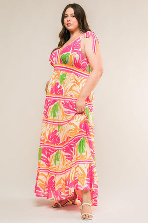 TAKE THE TRAILS WOVEN MAXI DRESS.