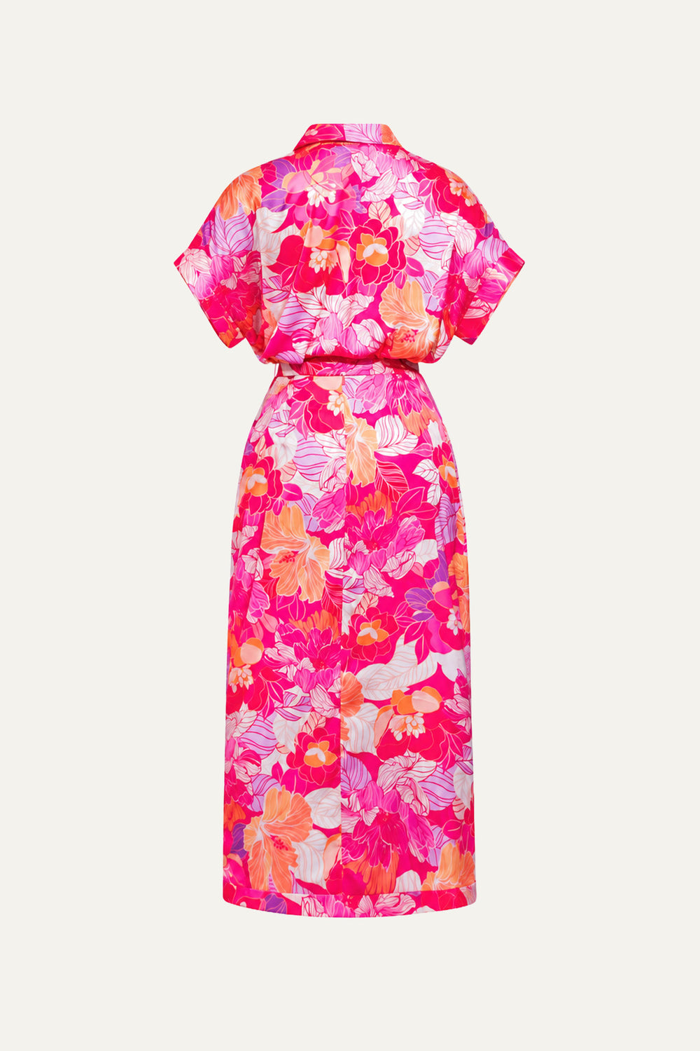 MAKE A SPLASH WOVEN MIDI DRESS