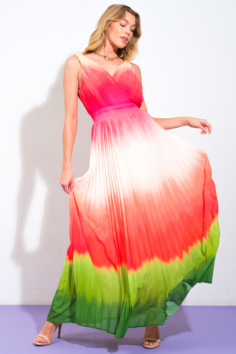 Blissful Tomato Leaf Dress