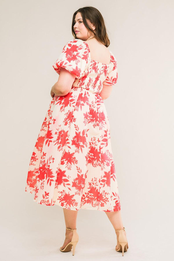 SUCCESSFULLY CUTE WOVEN MIDI DRESS.