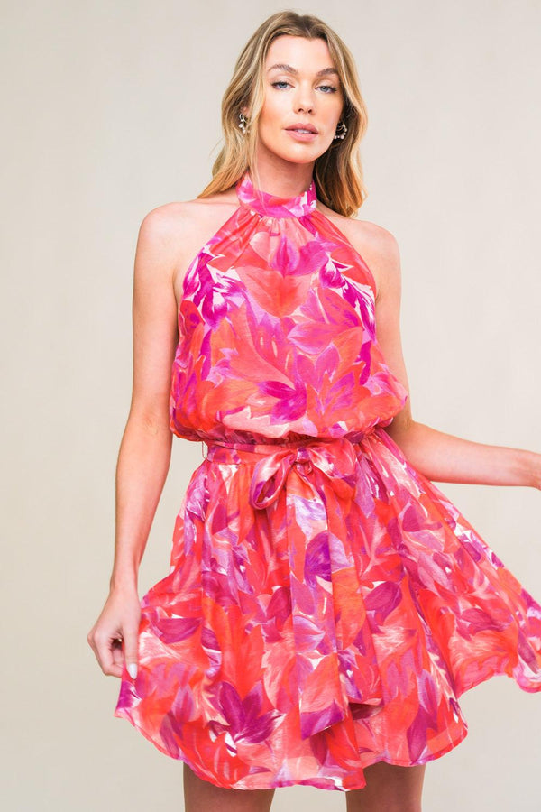 GORGEOUS INCLINATION WOVEN MINI DRESS.