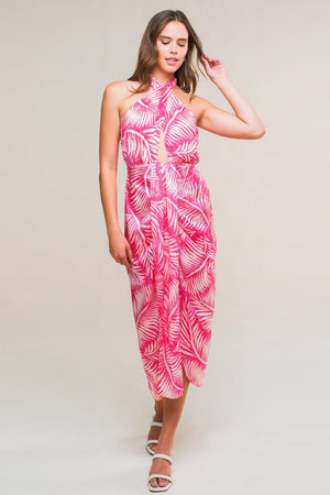 BREEZY WALKS MIDI DRESS.