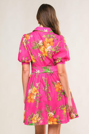 REMARKABLE ENTRANCE WOVEN MINI DRESS.