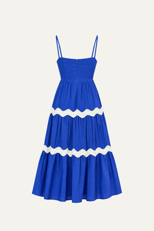 SUMMER SPRITZ WOVEN MIDI DRESS