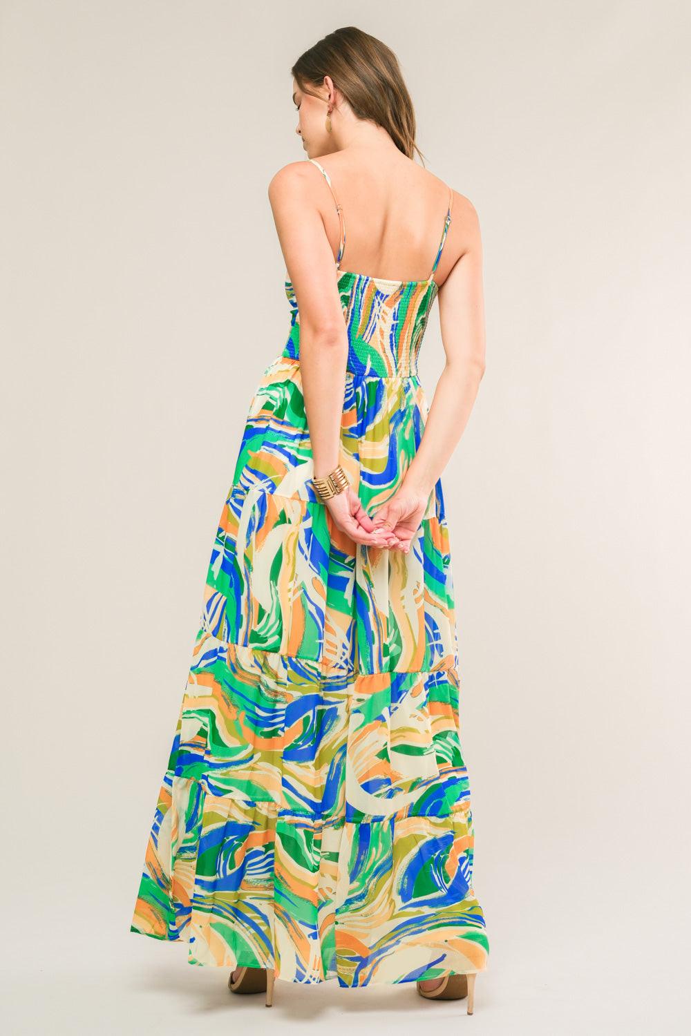 FLORIDA DREAMS WOVEN MAXI DRESS.