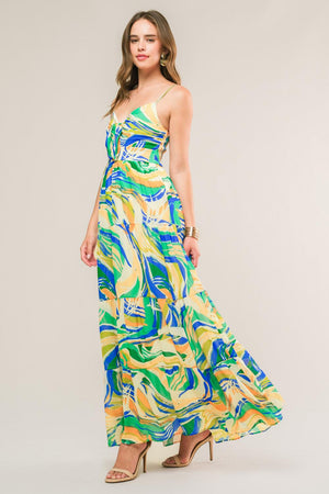 FLORIDA DREAMS WOVEN MAXI DRESS.