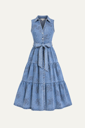 LIFE’S PATHWAYS DENIM SHIRT DRESS