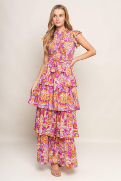 GETTING STARTED WOVEN MIDI DRESS.