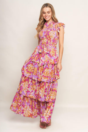 GETTING STARTED WOVEN MIDI DRESS.