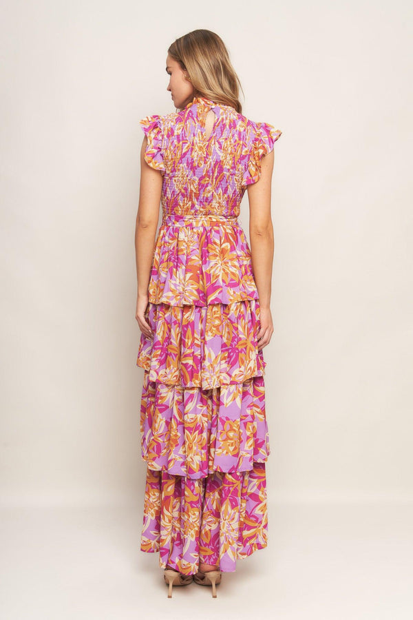 GETTING STARTED WOVEN MIDI DRESS.